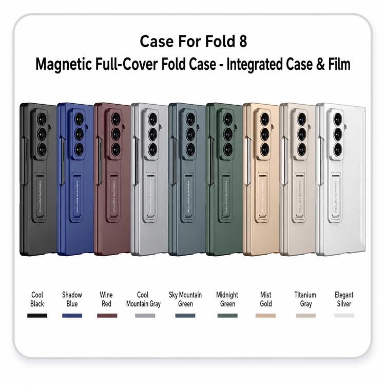 Custodia per telefono GKK con chiusura magnetica integrata e copertura completa pieghevole., For Galaxy Z Fold8 Ultra 5G