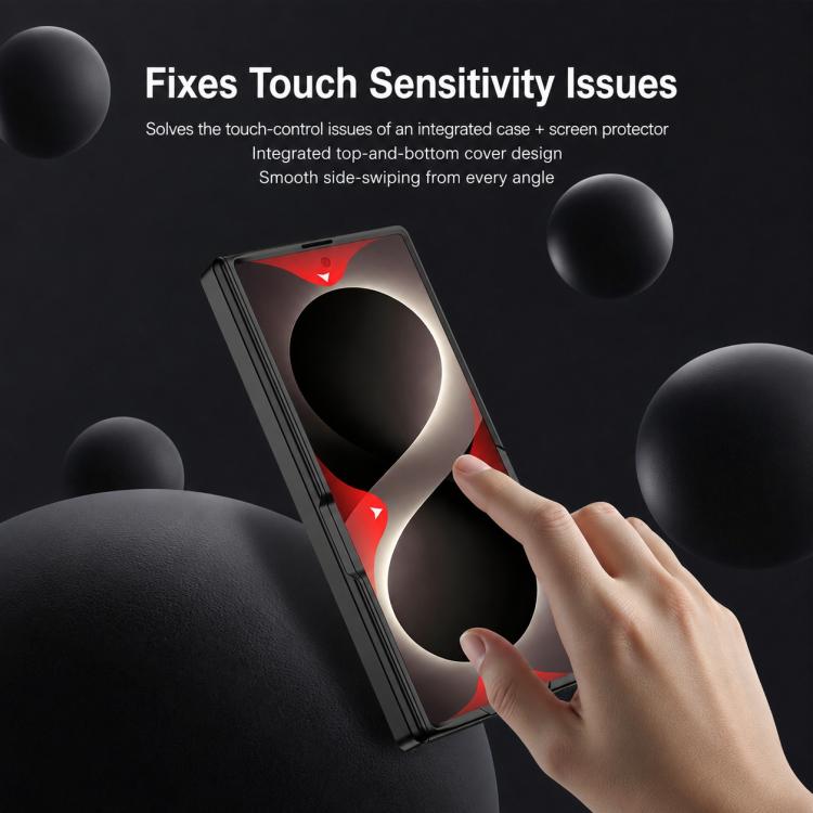 Custodia per telefono GKK con chiusura magnetica integrata e copertura completa pieghevole., For Galaxy Z Fold8 Ultra 5G
