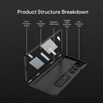 Custodia per telefono GKK con chiusura magnetica integrata e copertura completa pieghevole., For Galaxy Z Fold8 Ultra 5G
