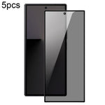 5 pezzi DUX DUCIS Pellicola in vetro temperato anti-spia HD da 0,33 mm 9H in alluminio, For Galaxy Z Fold8 5G, For Galaxy Z Fold8 Ultra 5G, For Galaxy Z Flip8 5G