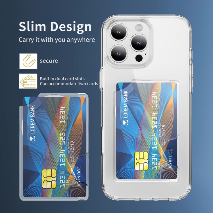 Portafoglio sottile magnetico con caricamento laterale per carte di credito e