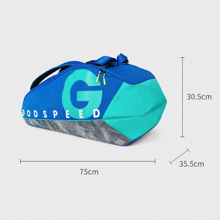 Borsa sportiva GODSPEED di grande capacità per racchette da tennis e badminton., Aegis