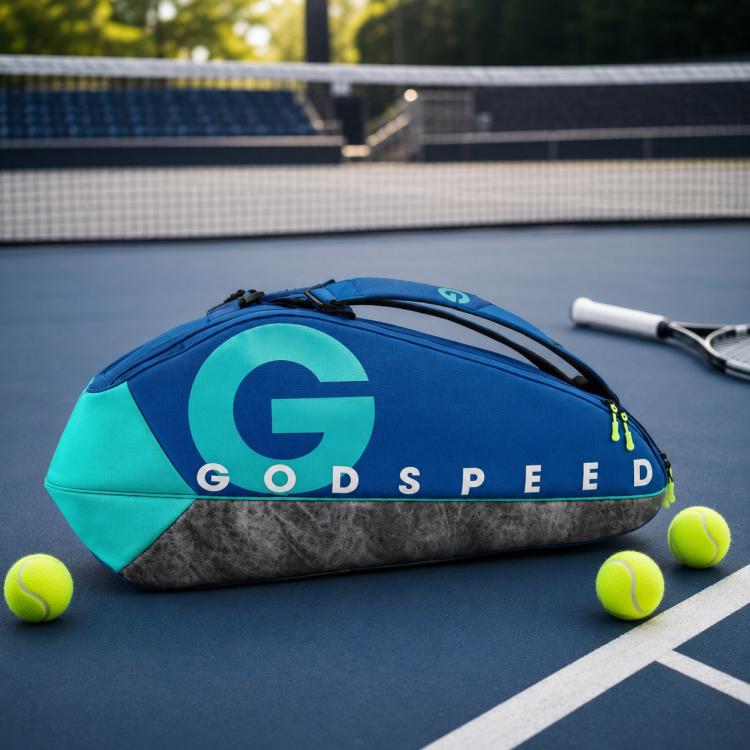 Borsa sportiva GODSPEED di grande capacità per racchette da tennis e badminton., Aegis