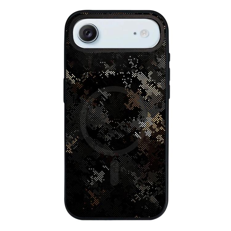 Custodia per telefono ibrida in PC e TPU con doppia chiusura magnetica e motivo mimetico a mosaico, rimovibile., For iPhone Air, For iPhone 16 Pro Max, For iPhone 16 Pro