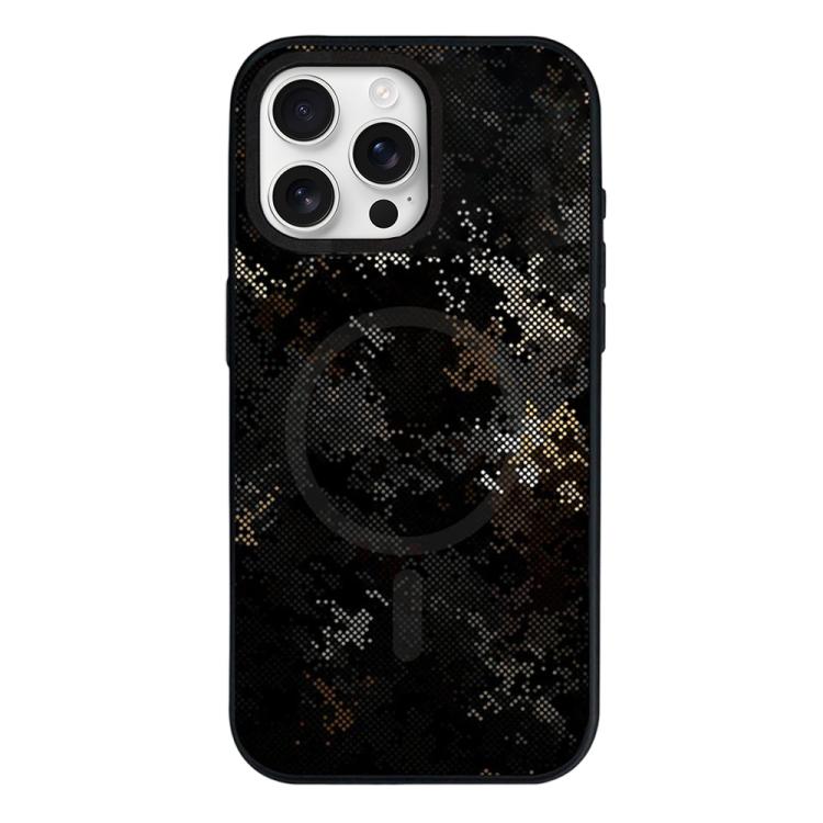 Custodia per telefono ibrida in PC e TPU con doppia chiusura magnetica e motivo mimetico a mosaico, rimovibile., For iPhone Air, For iPhone 16 Pro Max, For iPhone 16 Pro