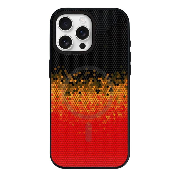 Custodia per telefono ibrida in PC e TPU con doppia chiusura magnetica e motivo mimetico a mosaico, rimovibile., For iPhone Air, For iPhone 16 Pro Max, For iPhone 16 Pro