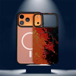 Custodia per telefono ibrida in PC e TPU con doppia chiusura magnetica e motivo mimetico a mosaico, rimovibile., For iPhone 15 Pro, For iPhone 15 Plus, For iPhone 15