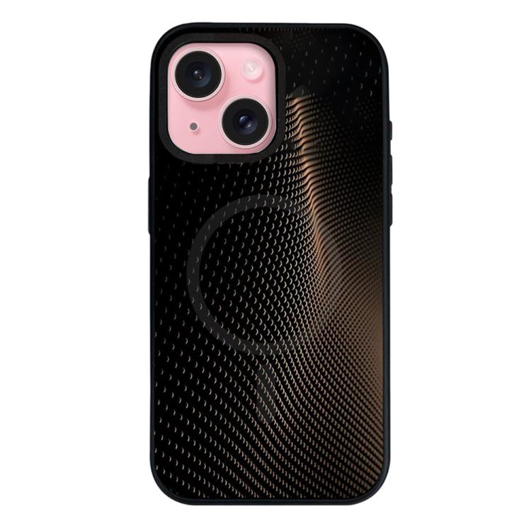 Custodia per telefono ibrida in PC e TPU con doppia chiusura magnetica e motivo mimetico a mosaico, rimovibile., For iPhone 15 Pro, For iPhone 15 Plus, For iPhone 15