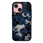 Custodia per telefono ibrida in PC e TPU con doppia chiusura magnetica e motivo mimetico a mosaico, rimovibile., For iPhone 15 Pro, For iPhone 15 Plus, For iPhone 15