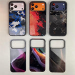 Custodia per telefono ibrida in PC e TPU con doppia chiusura magnetica e motivo mimetico a mosaico, rimovibile., For iPhone Air, For iPhone 16 Pro Max, For iPhone 16 Pro