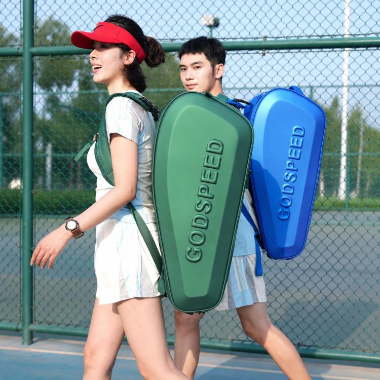 Zaino sportivo GODSPEED 3D rigido per racchette da tennis e badminton, con ampia capacità di stoccaggio., G2505