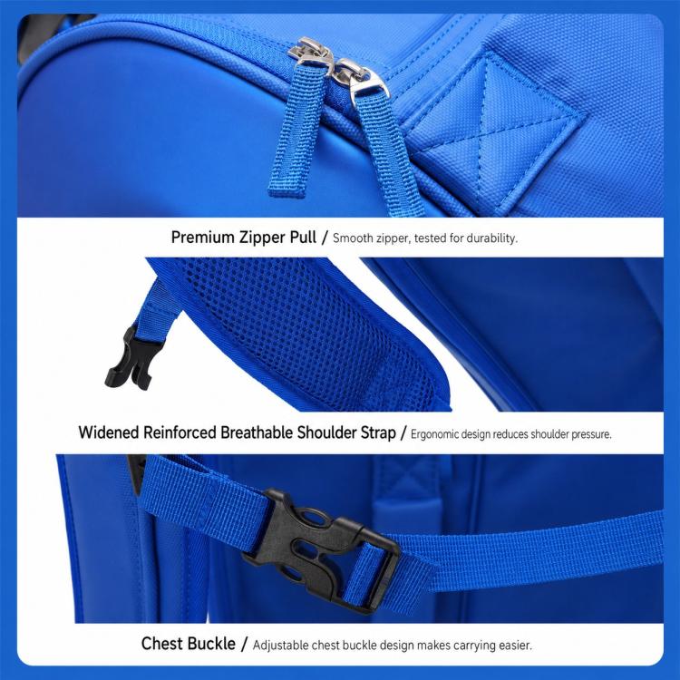Zaino sportivo GODSPEED 3D rigido per racchette da tennis e badminton, con ampia capacità di stoccaggio., G2505