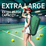 Zaino sportivo GODSPEED 3D rigido per racchette da tennis e badminton, con ampia capacità di stoccaggio., G2505