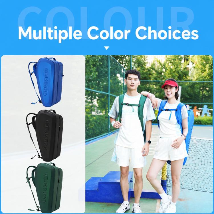 Zaino sportivo GODSPEED 3D rigido per racchette da tennis e badminton, con ampia capacità di stoccaggio., G2505