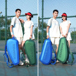 Zaino sportivo GODSPEED 3D rigido per racchette da tennis e badminton, con ampia capacità di stoccaggio., G2505