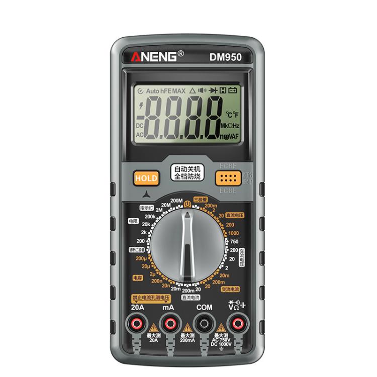 Multimetro digitale ANENG DM950 a gamma completa e resistente al calore., DM950