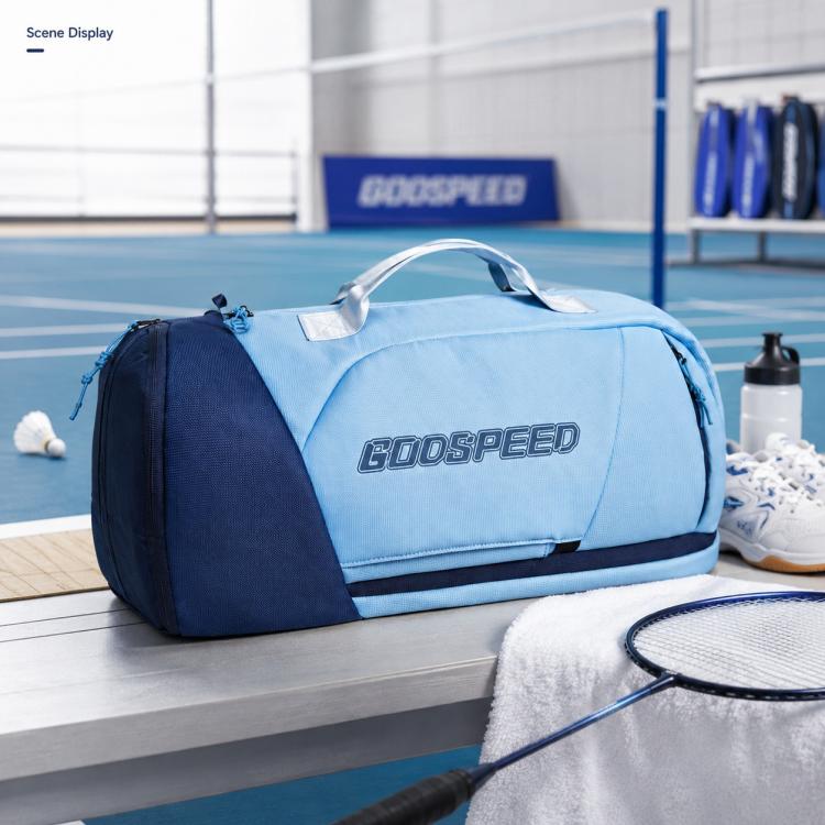 GODSPEED Borsa sportiva di grande capacità per racchette da badminton e tennis con separazione per indumenti bagnati e asciutti, G2511N
