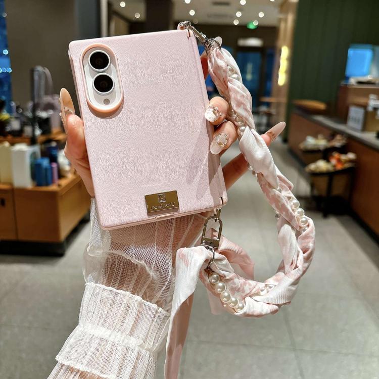 Custodia per telefono con cerniera e fibbia laterale e cinturino, For Galaxy Z Fold8 5G