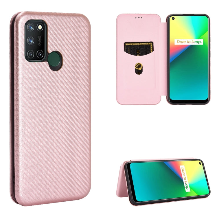 Struttura in fibra di carbonio Flip orizzontale magnetico Custodia in pelle TPU + PC + PU con slot per schede, For OPPO Realme 7i, For vivo V20 4G (Indian Version), For vivo Y73s, For Asus Zenfone Max (M2) ZB633KL