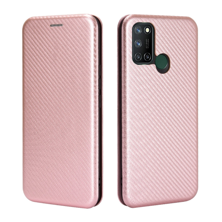Struttura in fibra di carbonio Flip orizzontale magnetico Custodia in pelle TPU + PC + PU con slot per schede, For OPPO Realme 7i, For vivo V20 4G (Indian Version), For vivo Y73s, For Asus Zenfone Max (M2) ZB633KL