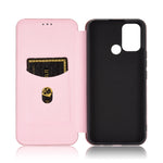Struttura in fibra di carbonio Flip orizzontale magnetico Custodia in pelle TPU + PC + PU con slot per schede, For OPPO Realme 7i, For vivo V20 4G (Indian Version), For vivo Y73s, For Asus Zenfone Max (M2) ZB633KL