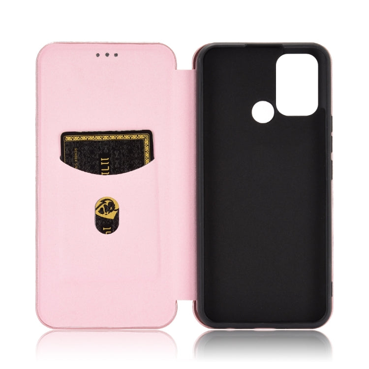 Struttura in fibra di carbonio Flip orizzontale magnetico Custodia in pelle TPU + PC + PU con slot per schede, For OPPO Realme 7i, For vivo V20 4G (Indian Version), For vivo Y73s, For Asus Zenfone Max (M2) ZB633KL