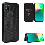 Struttura in fibra di carbonio Flip orizzontale magnetico Custodia in pelle TPU + PC + PU con slot per schede, For OPPO Realme 7i, For vivo V20 4G (Indian Version), For vivo Y73s, For Asus Zenfone Max (M2) ZB633KL