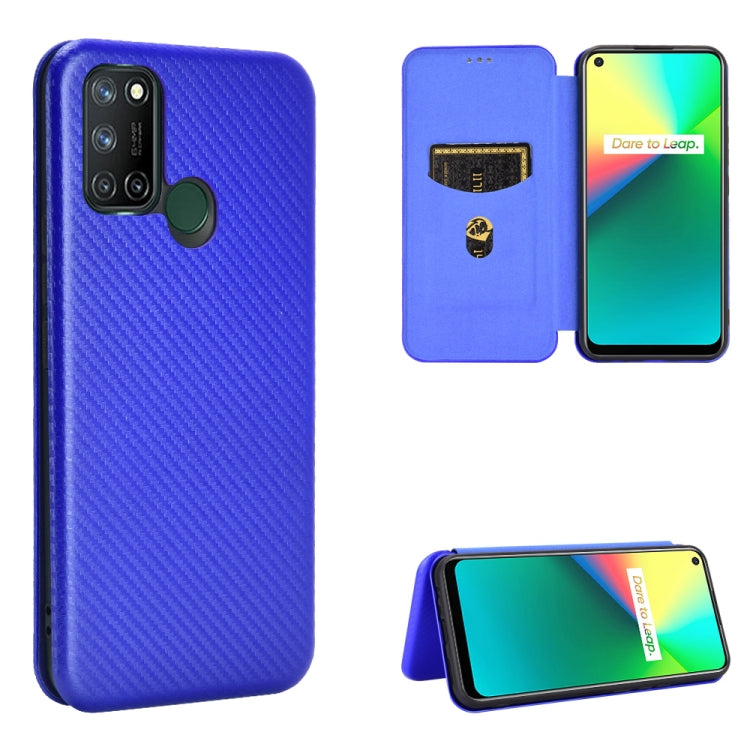 Struttura in fibra di carbonio Flip orizzontale magnetico Custodia in pelle TPU + PC + PU con slot per schede, For OPPO Realme 7i, For vivo V20 4G (Indian Version), For vivo Y73s, For Asus Zenfone Max (M2) ZB633KL