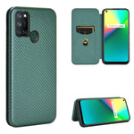 Struttura in fibra di carbonio Flip orizzontale magnetico Custodia in pelle TPU + PC + PU con slot per schede, For OPPO Realme 7i, For vivo V20 4G (Indian Version), For vivo Y73s, For Asus Zenfone Max (M2) ZB633KL