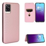 Struttura in fibra di carbonio Flip orizzontale magnetico Custodia in pelle TPU + PC + PU con slot per schede, For OPPO Realme 7i, For vivo V20 4G (Indian Version), For vivo Y73s, For Asus Zenfone Max (M2) ZB633KL