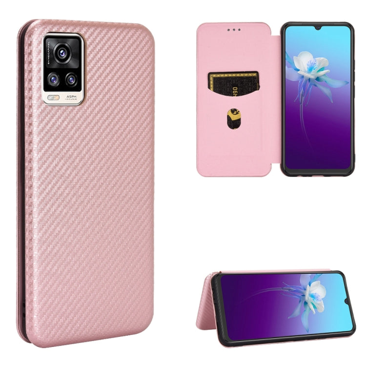 Struttura in fibra di carbonio Flip orizzontale magnetico Custodia in pelle TPU + PC + PU con slot per schede, For OPPO Realme 7i, For vivo V20 4G (Indian Version), For vivo Y73s, For Asus Zenfone Max (M2) ZB633KL