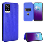 Struttura in fibra di carbonio Flip orizzontale magnetico Custodia in pelle TPU + PC + PU con slot per schede, For OPPO Realme 7i, For vivo V20 4G (Indian Version), For vivo Y73s, For Asus Zenfone Max (M2) ZB633KL