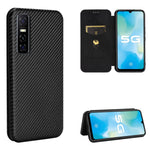 Struttura in fibra di carbonio Flip orizzontale magnetico Custodia in pelle TPU + PC + PU con slot per schede, For OPPO Realme 7i, For vivo V20 4G (Indian Version), For vivo Y73s, For Asus Zenfone Max (M2) ZB633KL