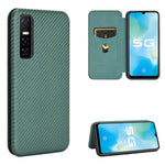 Struttura in fibra di carbonio Flip orizzontale magnetico Custodia in pelle TPU + PC + PU con slot per schede, For OPPO Realme 7i, For vivo V20 4G (Indian Version), For vivo Y73s, For Asus Zenfone Max (M2) ZB633KL