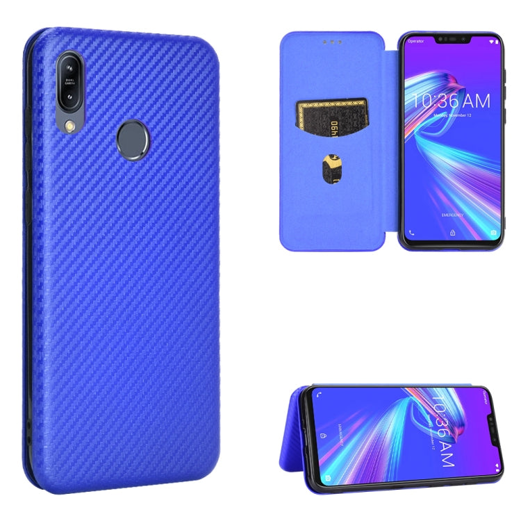 Struttura in fibra di carbonio Flip orizzontale magnetico Custodia in pelle TPU + PC + PU con slot per schede, For OPPO Realme 7i, For vivo V20 4G (Indian Version), For vivo Y73s, For Asus Zenfone Max (M2) ZB633KL