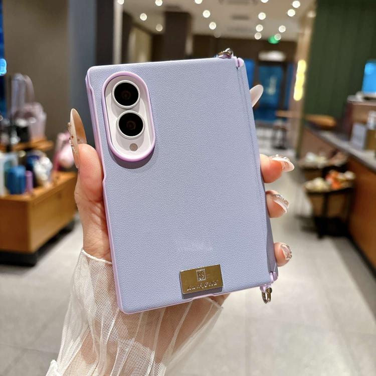 Custodia per telefono con cerniera e fibbia laterale, For Galaxy Z Fold8 5G