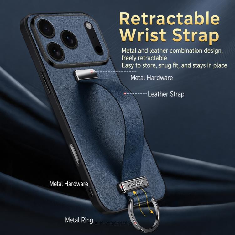Custodia telefono SULADA PC Hybrid effetto pelle per iPhone 18 Pro