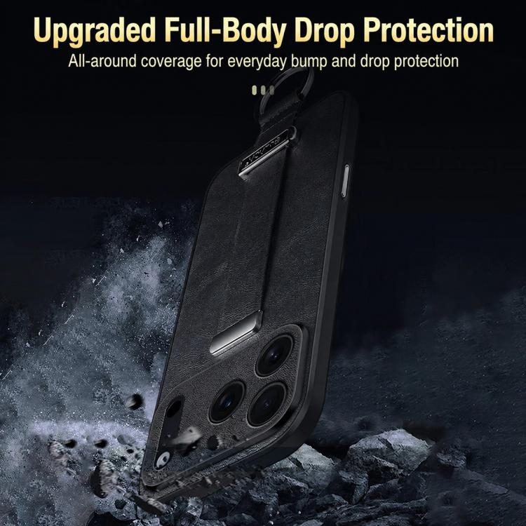 Custodia telefono SULADA PC Hybrid effetto pelle per iPhone 18 Pro