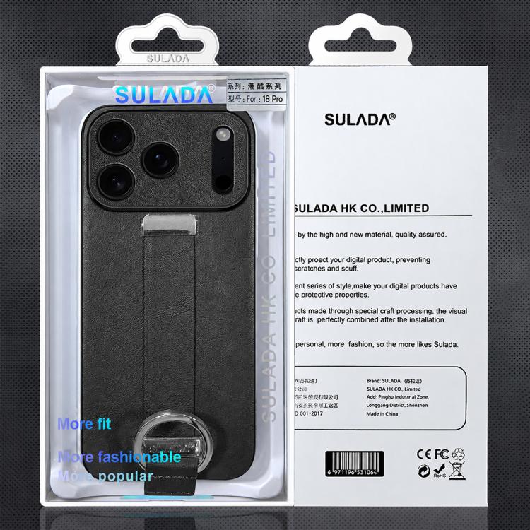 Custodia telefono SULADA PC Hybrid effetto pelle per iPhone 18 Pro