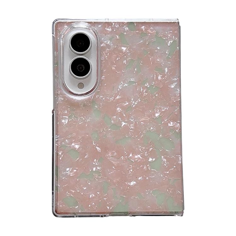 Custodia per telefono con texture a conchiglia perlata, For Galaxy Z Fold8 5G