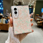 Custodia per telefono con texture a conchiglia perlata, For Galaxy Z Fold8 5G