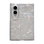 Custodia per telefono con texture a conchiglia perlata, For Galaxy Z Fold8 5G