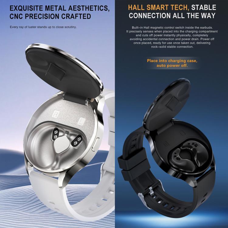 X10 Pro Smart Watch & Sleep TWS Earphones, 1.45 inch Screen, Support Bluetooth Call / Heart Rate