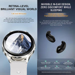 X10 Pro Smart Watch & Sleep TWS Earphones, 1.45 inch Screen, Support Bluetooth Call / Heart Rate