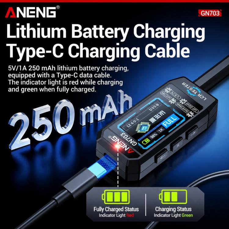 Pinzette ANENG GN703, strumento di misura digitale LCR, GN703