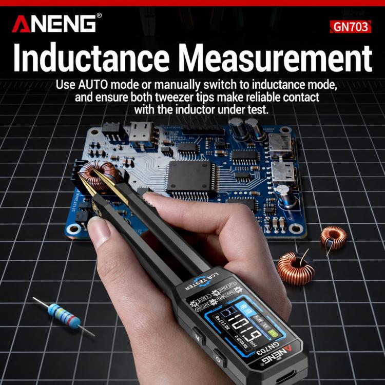 Pinzette ANENG GN703, strumento di misura digitale LCR, GN703