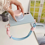 Custodia per telefono serie Dopamine con fibbia laterale e cerniera magnetica, completa di supporto e cinturino da polso., For Galaxy Z Fold8 5G