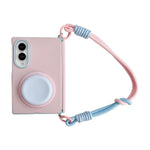 Custodia per telefono serie Dopamine con fibbia laterale e cerniera magnetica, completa di supporto e cinturino da polso., For Galaxy Z Fold8 5G
