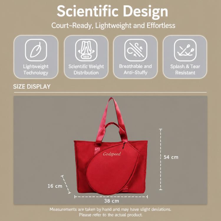 Borsa sportiva da viaggio GODSPEED, borsa per racchette da tennis, borsa a tracolla di grande capacità, GT01