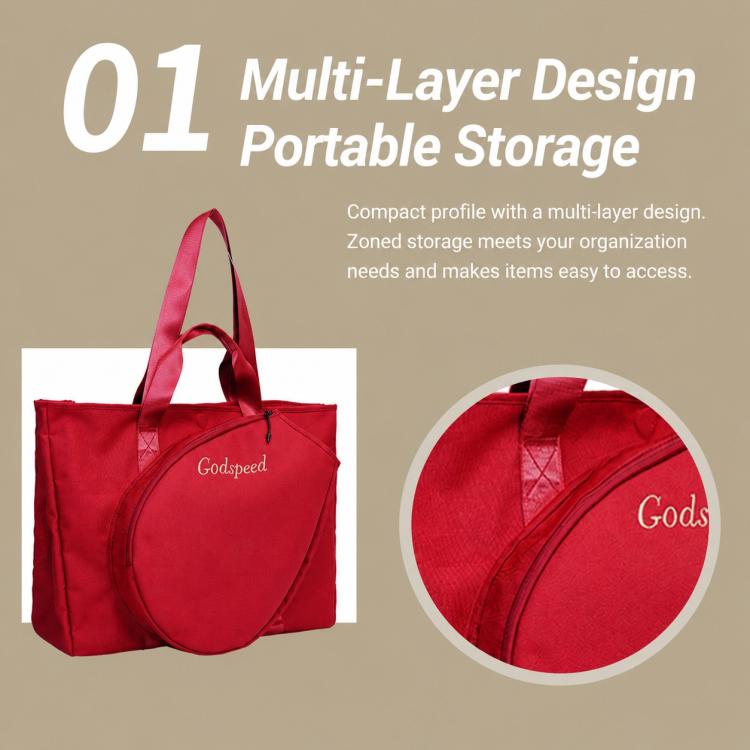 Borsa sportiva da viaggio GODSPEED, borsa per racchette da tennis, borsa a tracolla di grande capacità, GT01